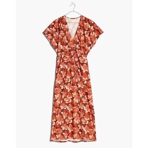 Madewell x Reistor Floral Maxi Dress – Size M‎ – Rust/Blush Floral – Drawstring